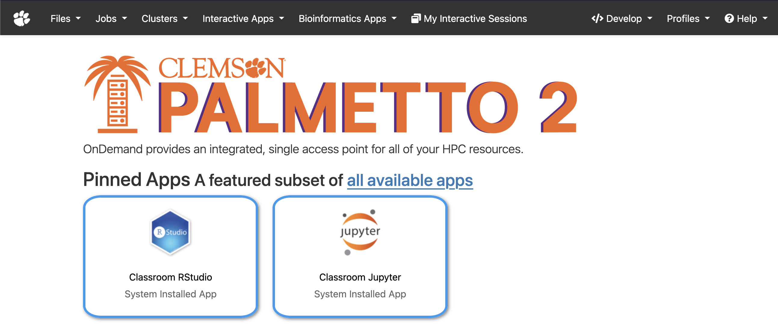 classroom profile pinned apps