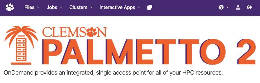 screenshot of new ondemand instance showing purple navigation bar and updated logo