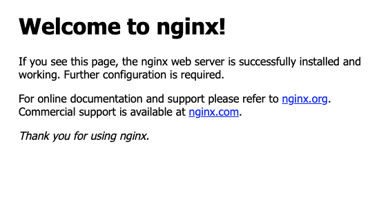 Welcome to nginx