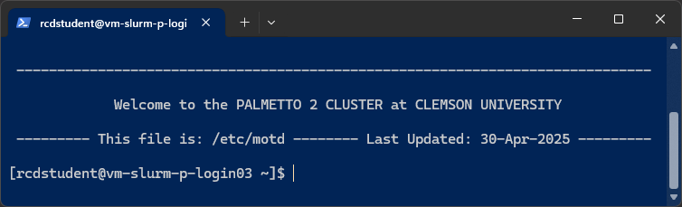 PowerShell showing MOTD